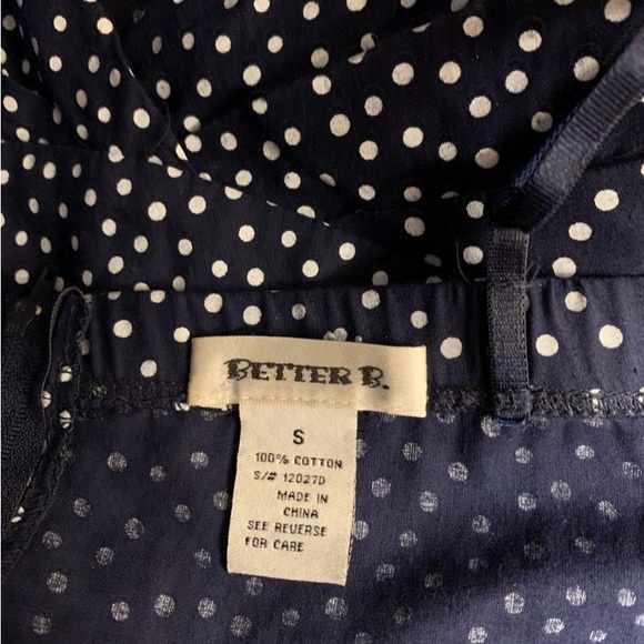 Better B Strapless Blue & White Polka Dot Dress - Picture 6 of 6